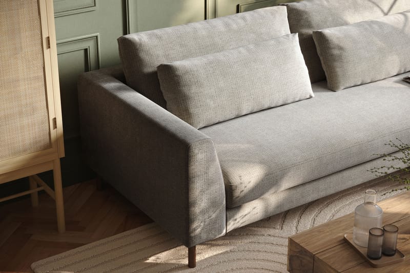 Florenz 3-sits Soffa i Chenille - Ljusgrå - Möbler - Vardagsrum - Soffor - 3-sits soffor