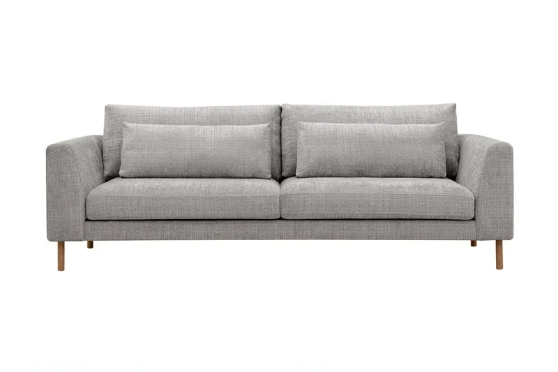 Florenz 3-sits Soffa i Chenille - Ljusgrå - Möbler - Vardagsrum - Soffor - 3-sits soffor