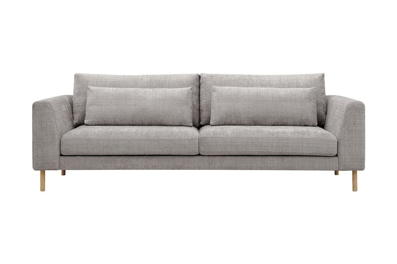 Florenz 3-sits Soffa i Chenille - Ljusgrå - Möbler - Vardagsrum - Soffor - 3-sits soffor