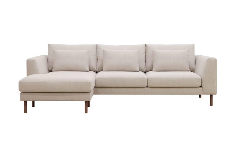 Florenz 3-sits Soffa med Divan Vänster Beige - Möbler - Vardagsrum - Soffor - Divansoffa & schäslong