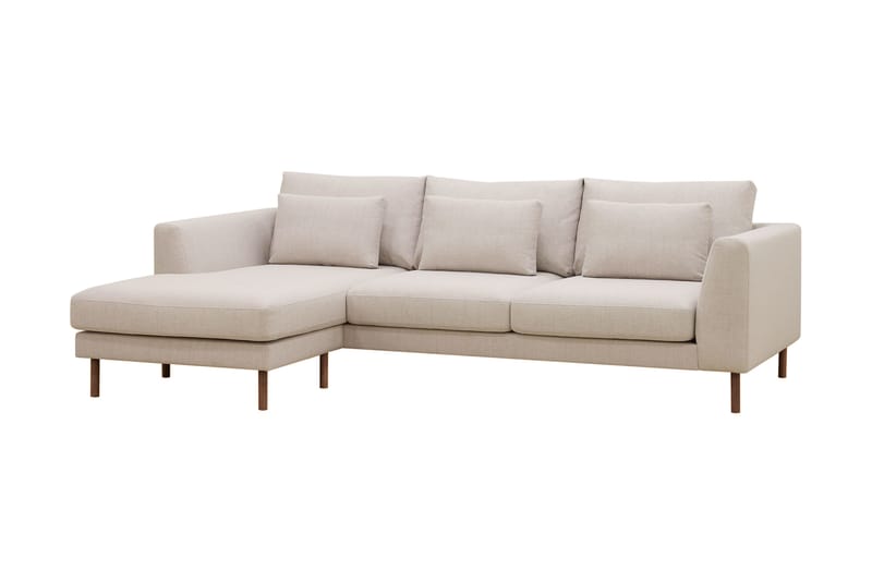 Florenz 3-sits Soffa med Divan Vänster Beige - Möbler - Vardagsrum - Soffor - Divansoffa & schäslong