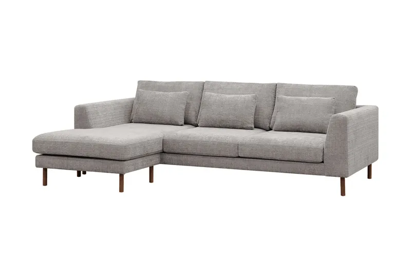 Florenz 3-sits Soffa med Divan Vänster - Ljusgrå - Möbler - Vardagsrum - Soffor - Divansoffa & schäslong
