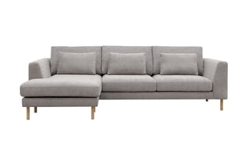 Florenz 3-sits Soffa med Divan Vänster Ljusgrå