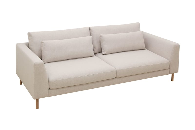 Florenz 3-sits Tygsoffa - Beige - Möbler - Vardagsrum - Soffor - 3-sits soffor
