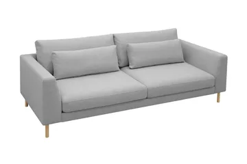 Florenz 3-sits Tygsoffa - Ljusgrå - Möbler - Vardagsrum - Soffor - 3-sits soffor