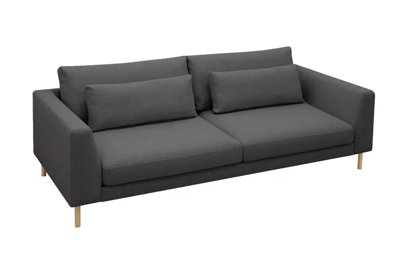 Florenz 3-sits Tygsoffa - Mörkgrå - Möbler - Vardagsrum - Soffor - 3-sits soffor