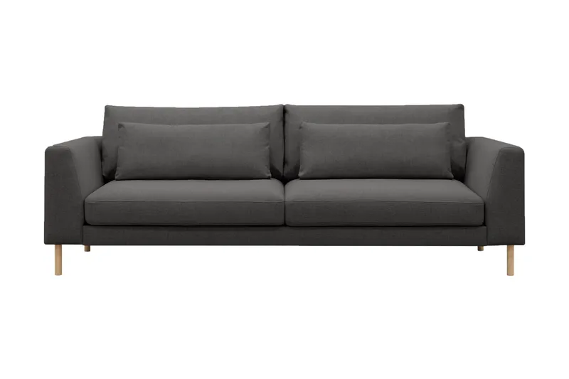 Florenz 3-sits Tygsoffa, Mörkgrå