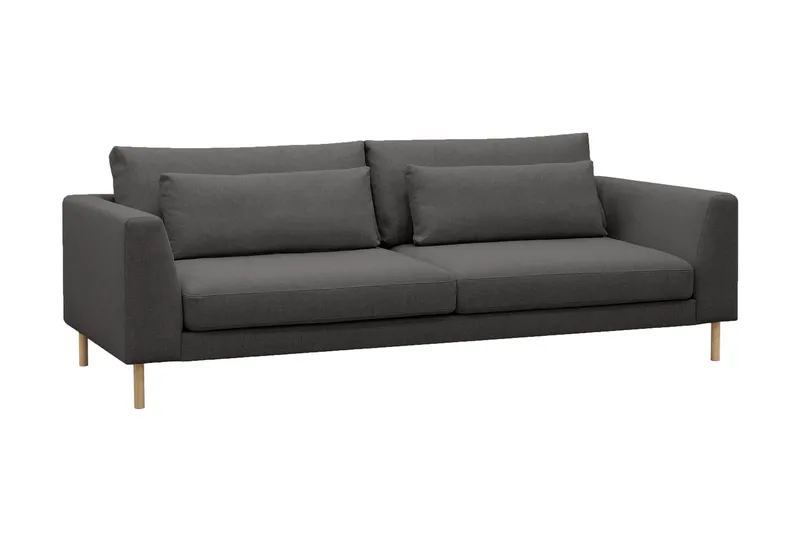 Florenz 3-sits Tygsoffa - Mörkgrå - Möbler - Vardagsrum - Soffor - 3-sits soffor