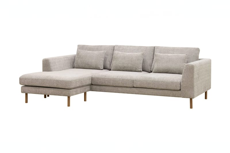 Florenz 3-sits Vänstervänd L-formad Divansoffa i Chenille - Gr�å / Beige - Möbler - Vardagsrum - Soffor - Divansoffa & schäslong