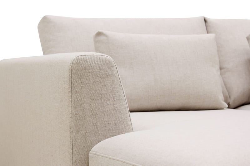 Florenz 3-sits Vänstervänd L-formad Divansoffa i Tyg - Beige - Möbler - Vardagsrum - Soffor - Divansoffa & schäslong