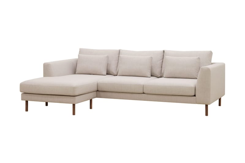Florenz 3-sits Vänstervänd L-formad Divansoffa i Tyg - Beige - Möbler - Vardagsrum - Soffor - Divansoffa & schäslong