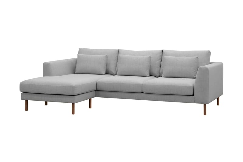 Florenz 3-sits Vänstervänd L-formad Divansoffa i Tyg - Ljusgrå - Möbler - Vardagsrum - Soffor - Divansoffa & schäslong