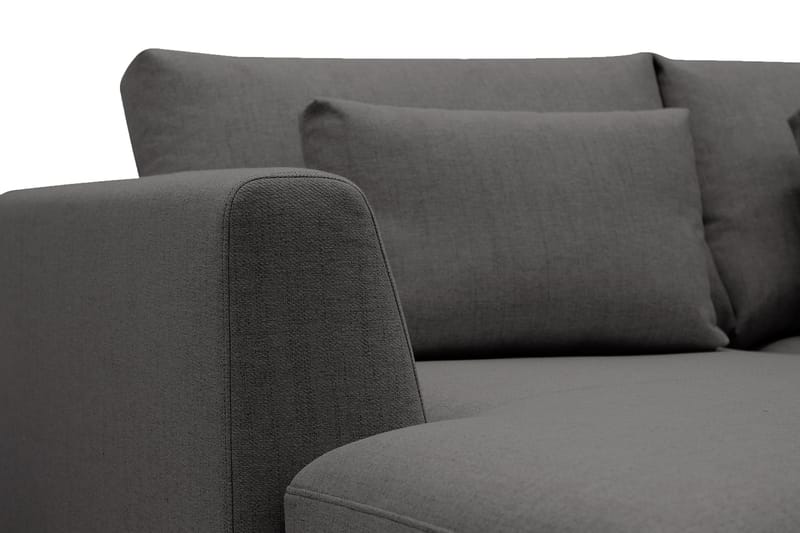 Florenz 3-sits Vänstervänd L-formad Divansoffa i Tyg - Mörkgrå - Möbler - Vardagsrum - Soffor - Divansoffa & schäslong