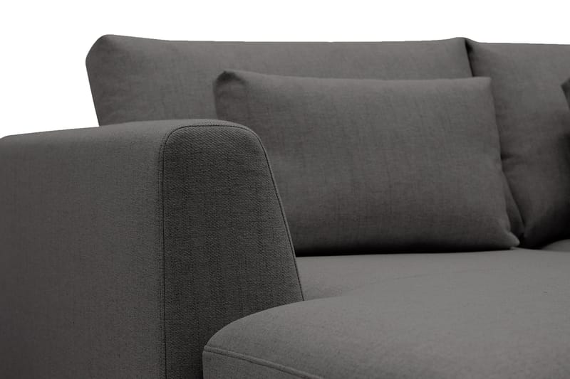 Florenz 3-sits Vänstervänd L-formad Divansoffa i Tyg - Mörkgrå - Möbler - Vardagsrum - Soffor - Divansoffa & schäslong