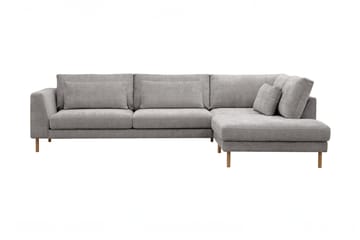 Florenz 4-sits Högervänd L-formad Schäslongsoffa i Chenille