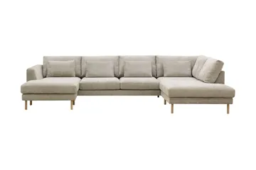 Florenz 4-sits Högervänd U-formad Soffa med Divan och Schäslong i Chenille