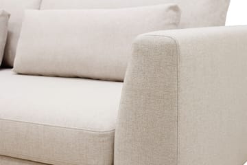 Florenz 4-sits Vänstervänd L-formad Schäslongsoffa i Tyg - Beige - Möbler - Vardagsrum - Soffor - Divansoffa & schäslong