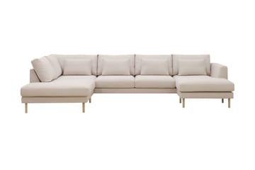 Florenz 4-sits Vänstervänd U-formad Soffa med Divan och Schäslong i Tyg