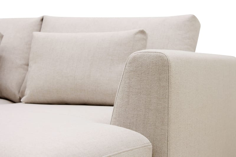 Florenz 4-sits Vänstervänd U-formad Soffa med Divan och Schäslong i Tyg - Beige - Möbler - Vardagsrum - Soffor - U-soffor