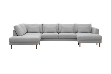 Florenz 4-sits Vänstervänd U-formad Soffa med Divan och Schäslong i Tyg