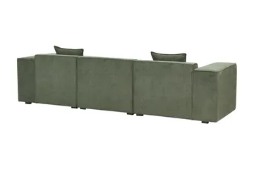 Floriana Hörnsoffa 3-sits - Grön/Svart - Möbler - Vardagsrum - Soffor - Hörnsoffor