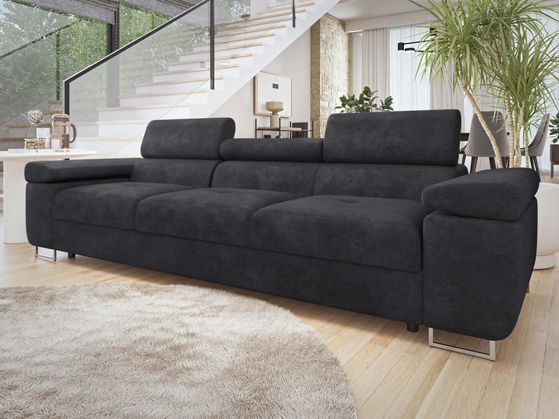 Gabina 3-sits Soffa - svart - Möbler - Vardagsrum - Soffor - 3-sits soffor