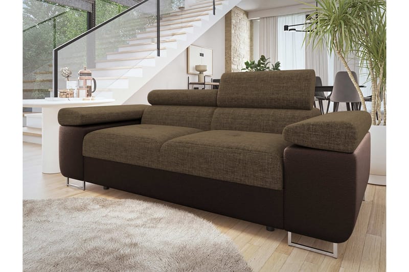 Gabina Soffa 2-sits - Brun - Möbler - Vardagsrum - Soffor - Skinnsoffor