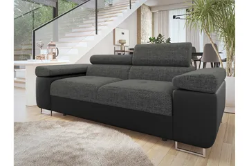 Gabina Soffa 2-sits - Svart/Grå - Möbler - Vardagsrum - Soffor - Skinnsoffor