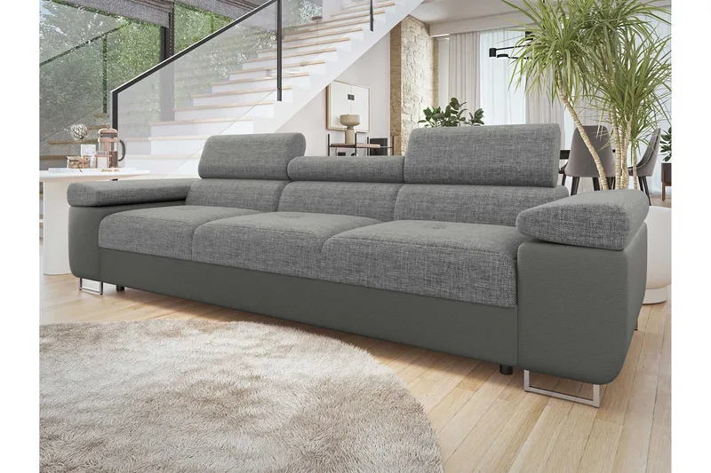 Gabina Soffa 3-sits - Beige/Grå - Möbler - Vardagsrum - Soffor - Skinnsoffor