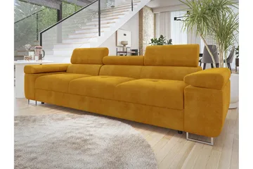 Gabina Soffa 3-sits - Gul - Möbler - Vardagsrum - Soffor - Sammetssoffor