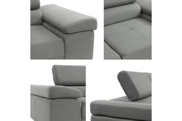 Gabina Soffa 3-sits - Svart/Grå - Möbler - Vardagsrum - Soffor - Skinnsoffor