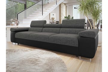 Gabina Soffa 3-sits - Svart/Grå - Möbler - Vardagsrum - Soffor - Skinnsoffor