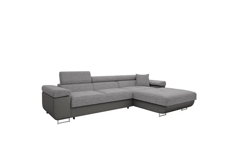 Gabina Soffa med Divan 3-sits - Grå - Möbler - Vardagsrum - Soffor - Skinnsoffor