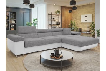 Gabina Soffa med Divan 3-sits - Grå/Vit - Möbler - Vardagsrum - Soffor - Skinnsoffor