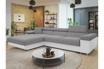 Gabina Soffa med Divan 3-sits - Grå/Vit - Möbler - Vardagsrum - Soffor - Skinnsoffor