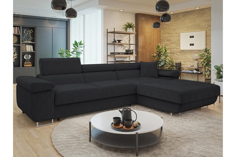 Gabina Soffa med Divan 3-sits - Mörkgrå - Möbler - Vardagsrum - Soffor - Divansoffa & schäslong