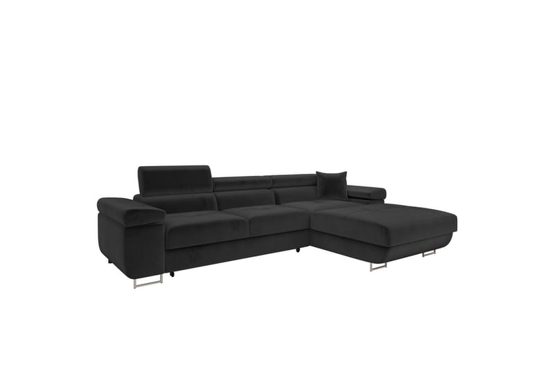 Gabina Soffa med Divan 3-sits, Svart