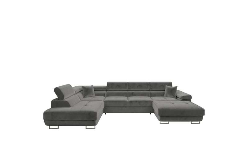 Gabina Soffa med Divan och Schäslong 4-sits - Grå - Möbler - Vardagsrum - Soffor - U-soffor