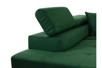 Gabina Soffa med Divan och Schäslong 4-sits - Svart/Grå - Möbler - Vardagsrum - Soffor - Skinnsoffor