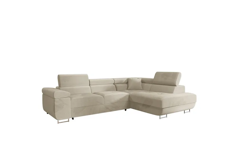 Gabina Soffa med Schäslong 3-sits, Beige
