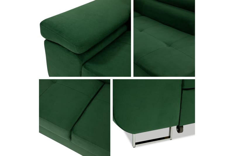Gabina Soffa med Schäslong 3-sits - Mörkgrå - Möbler - Vardagsrum - Bäddsoffor
