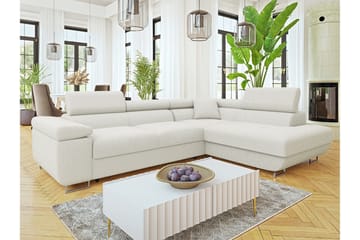 Gabina Soffa med Schäslong 3-sits - Vit - Möbler - Vardagsrum - Bäddsoffor