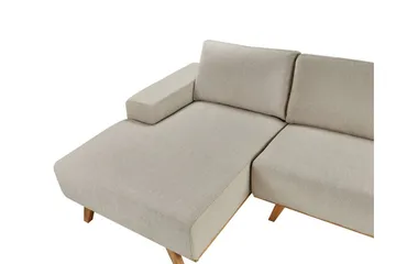 Gaines Hörnsoffa 3-sits - Beige/Ljust trä - Möbler - Vardagsrum - Soffor - Divansoffa & schäslong
