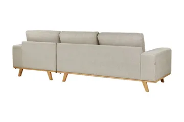 Gaines Hörnsoffa 3-sits - Beige/Ljust trä - Möbler - Vardagsrum - Soffor - Divansoffa & schäslong