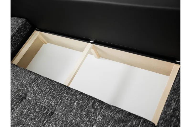 Gamal Soffa Dubbeldivan 4-sits - Svart - Möbler - Vardagsrum - Soffor - U-soffor