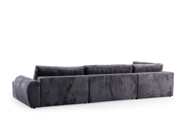 Gaudir 4-sits Soffa med Divan - Antracit - Möbler - Vardagsrum - Soffor - Divansoffa & schäslong