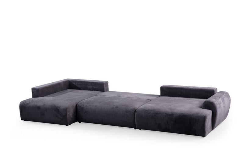 Gaudir 4-sits Soffa med Divan - Antracit - Möbler - Vardagsrum - Soffor - Divansoffa & schäslong