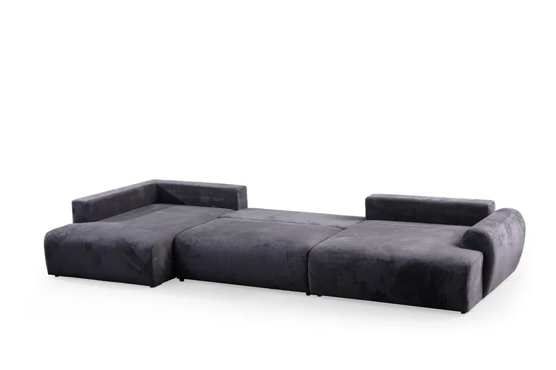 Gaudir 4-sits Soffa med Divan - Antracit - Möbler - Vardagsrum - Soffor - Divansoffa & schäslong