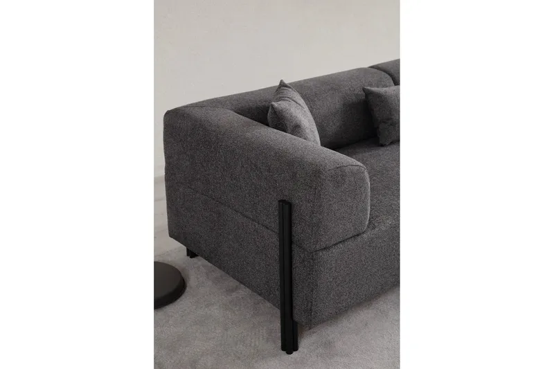 Gio 3-sits Soffa - Antracit - Möbler - Vardagsrum - Soffor - 3-sits soffor