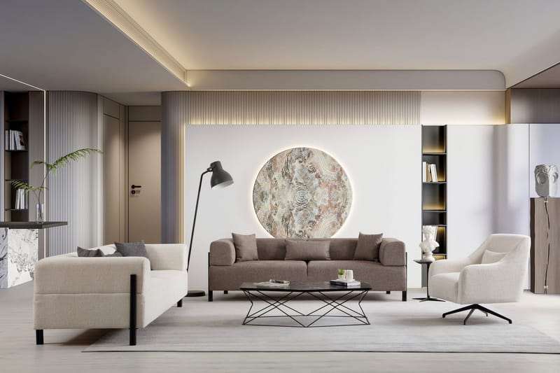 Gio 3-sits Soffa - Brun - Möbler - Vardagsrum - Soffor - 3-sits soffor